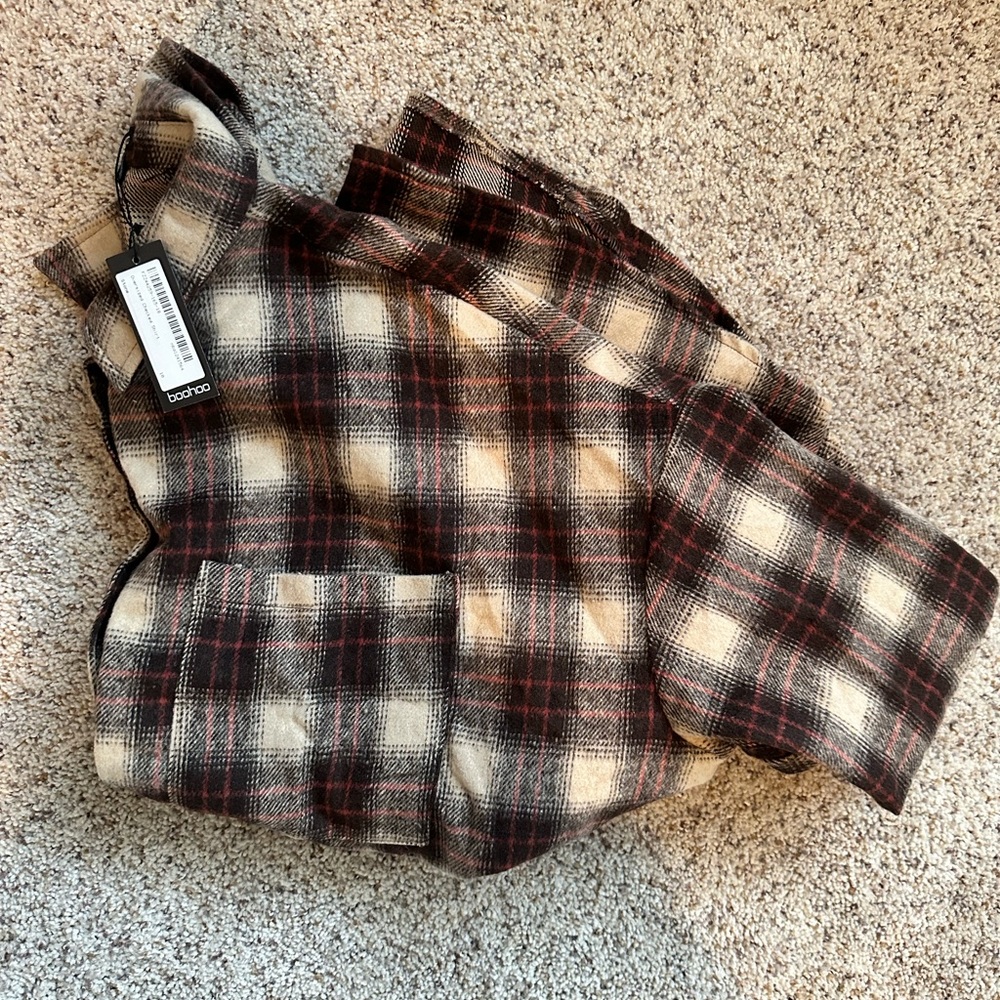 BOOHOO oversized flannel